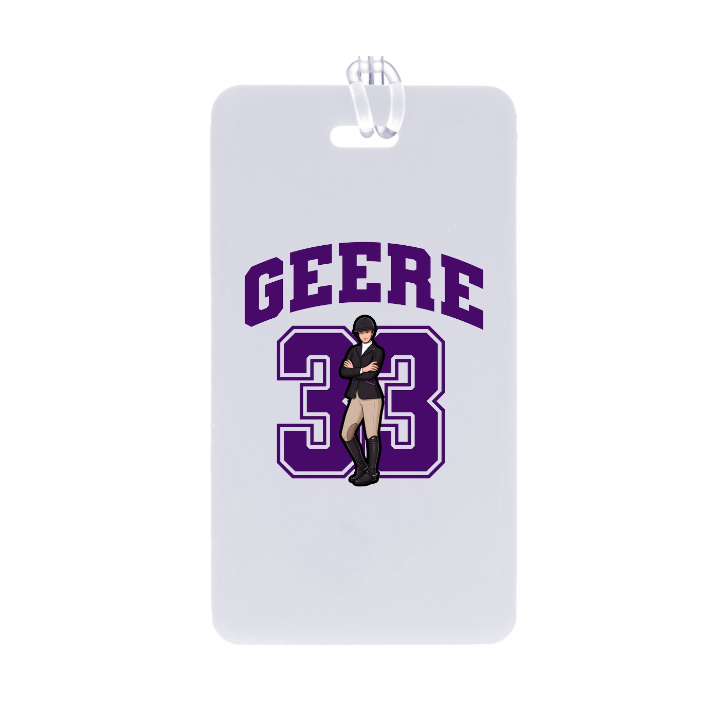 Bag Tag — Number in Classic