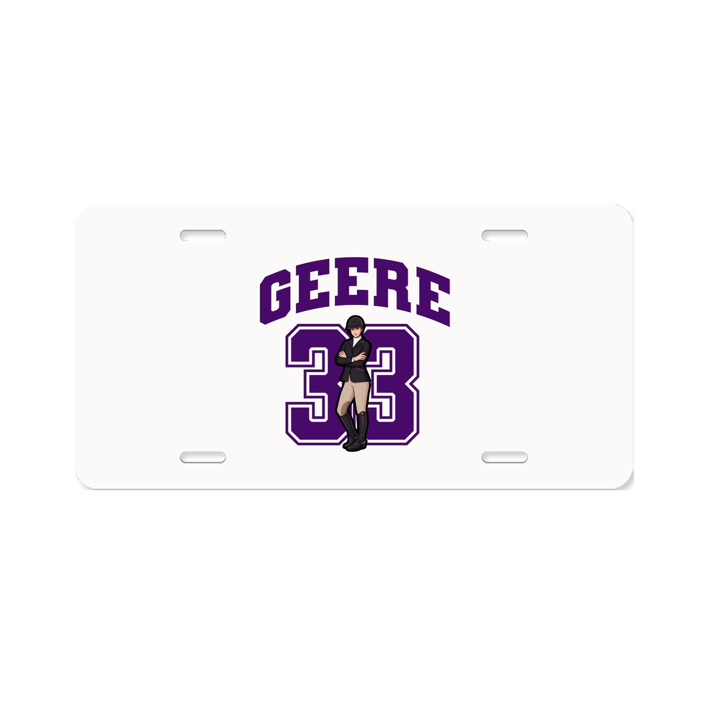 License Plate — Number in Classic