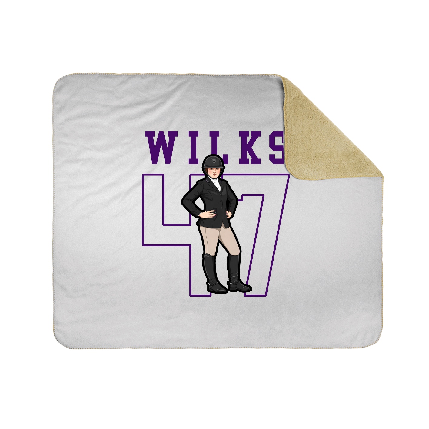 Throw Blanket — Shirsey in White