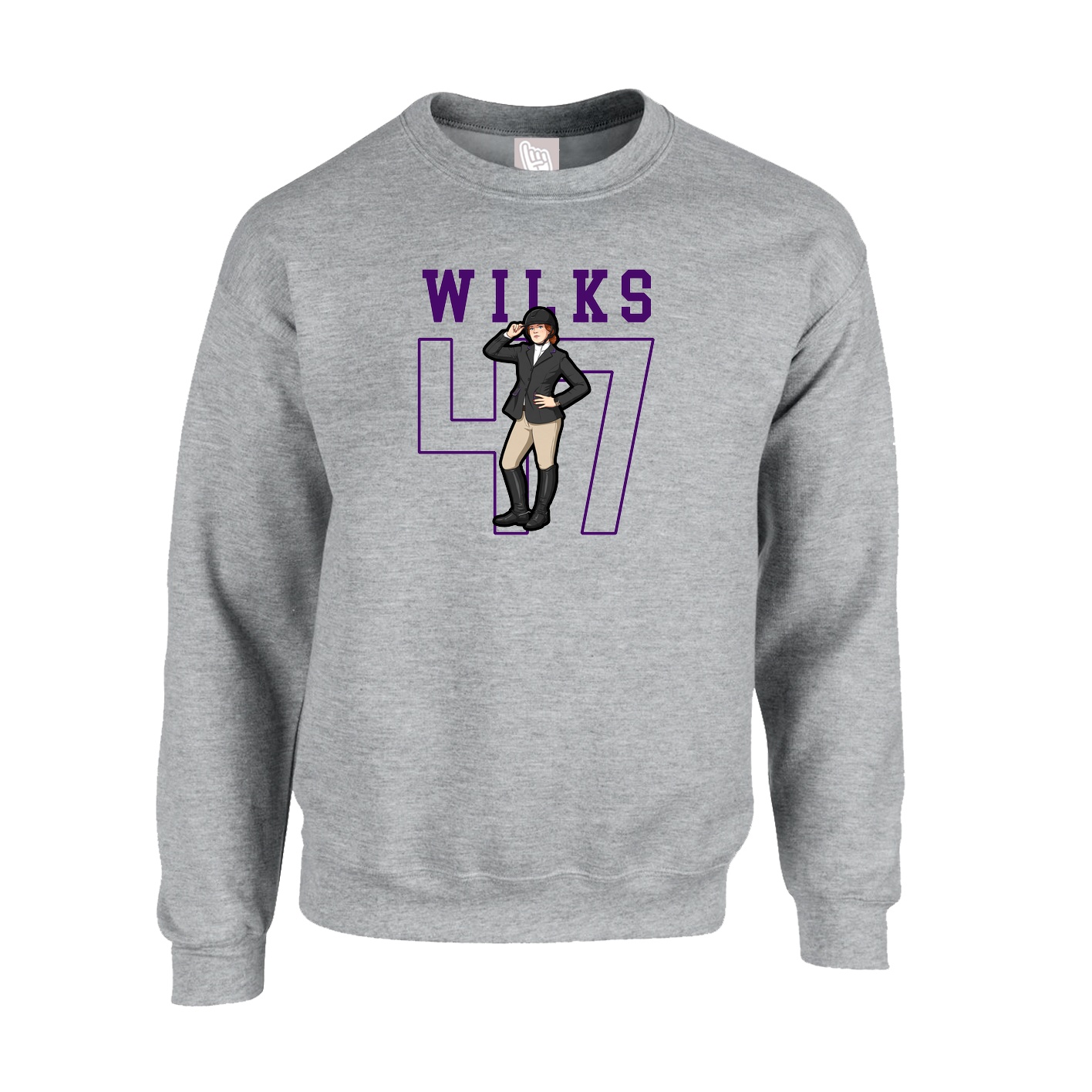 Fleece Crew — Shirsey in Grey