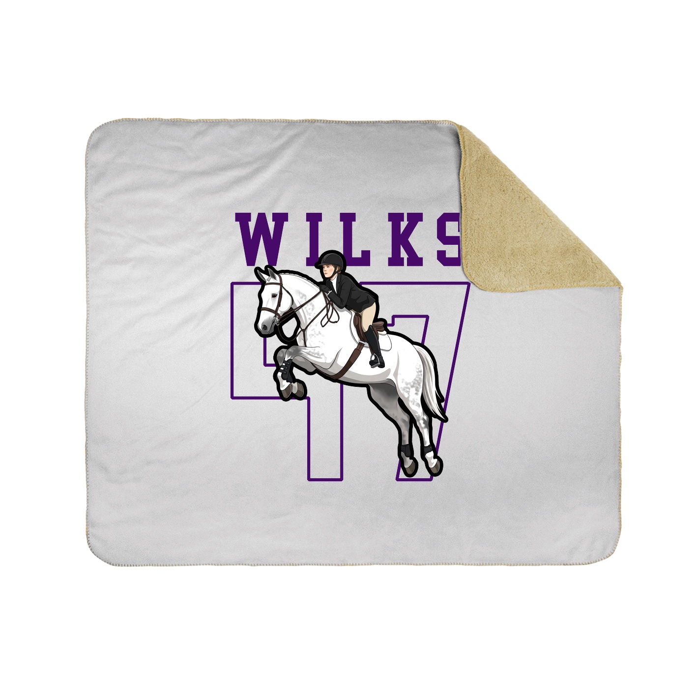 Throw Blanket — Shirsey in White