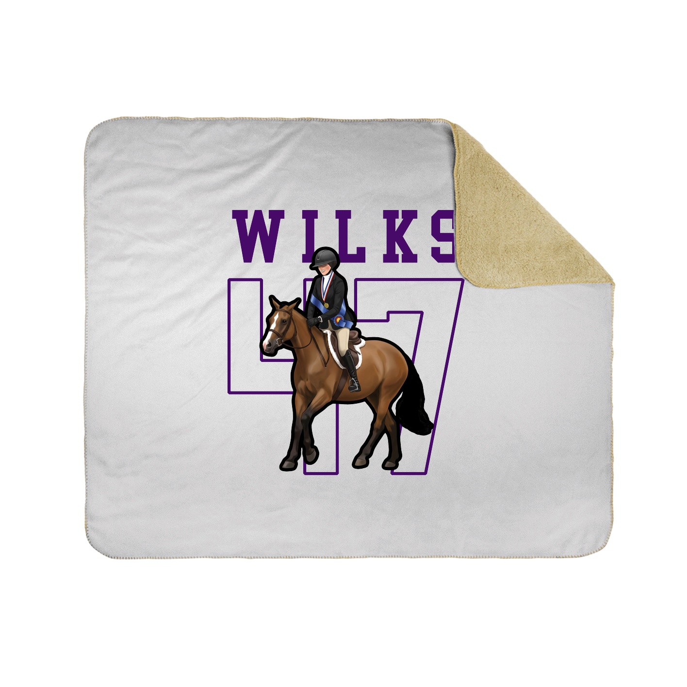 Throw Blanket — Shirsey in White