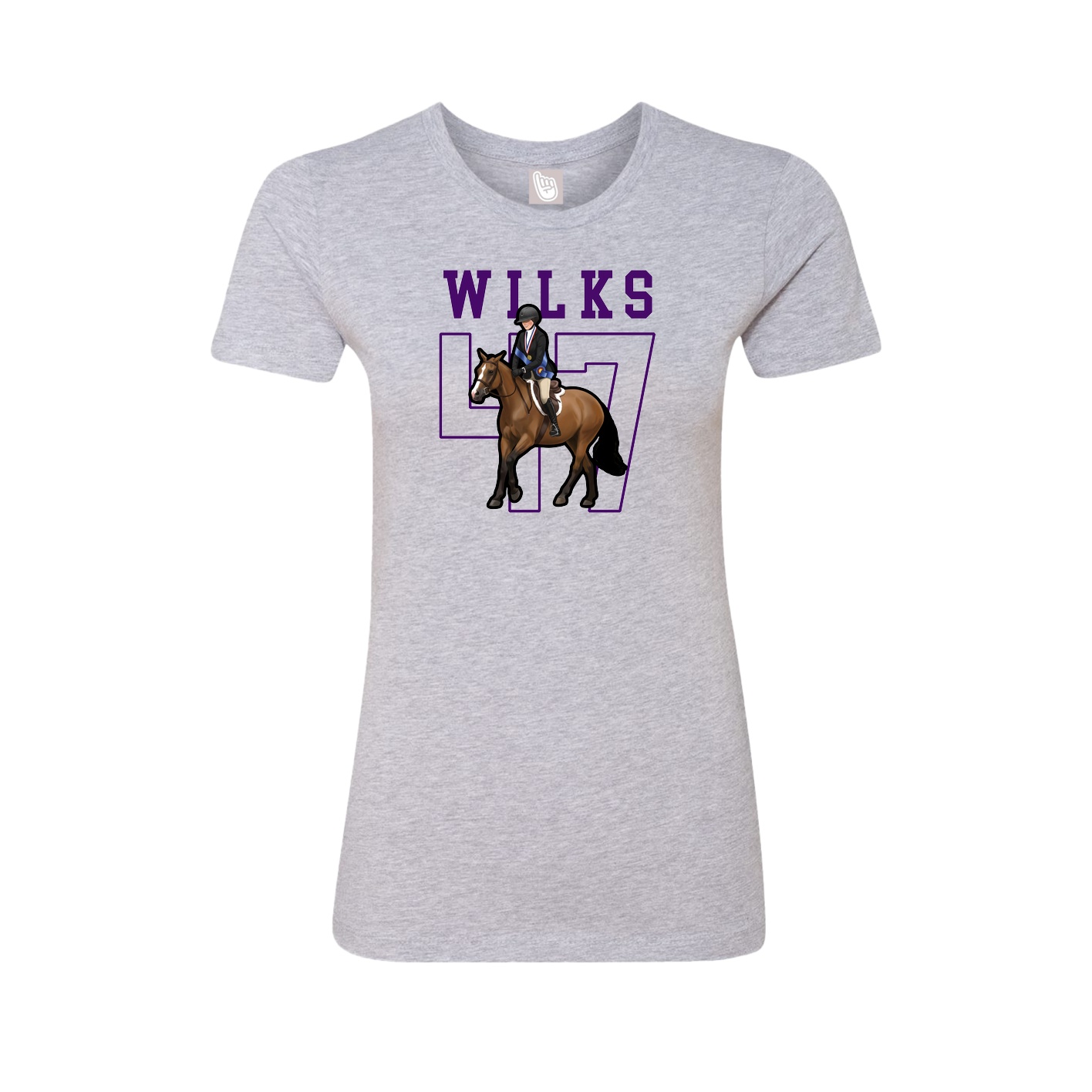 Fitted Women's Tee — Shirsey in Grey