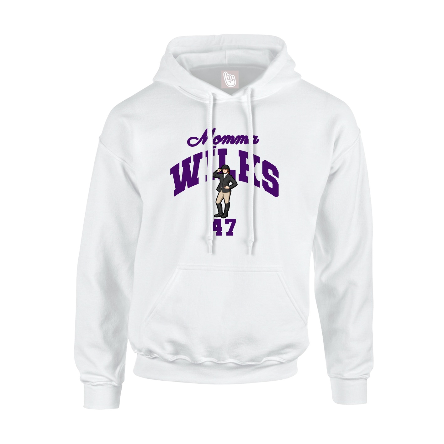 Hoodie — Mothers Day Arch in White