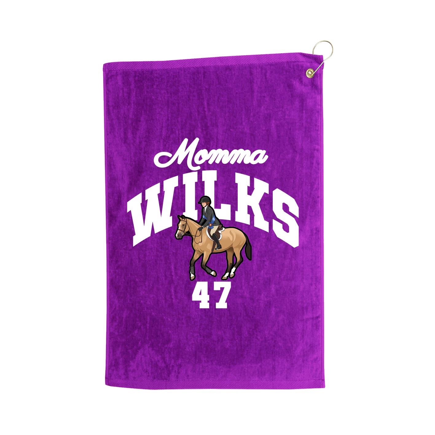 Golf Towel — Mothers Day Arch in Purple