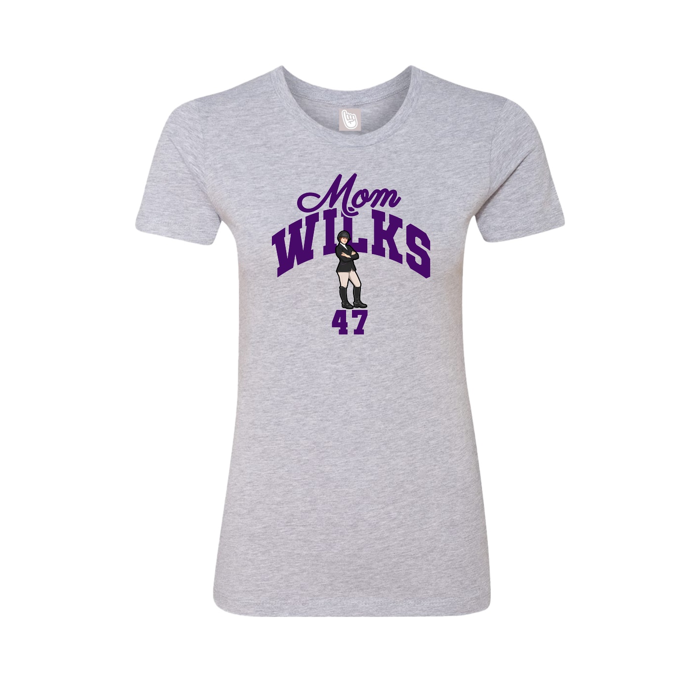 Womens Tee — Mothers Day Arch in Grey