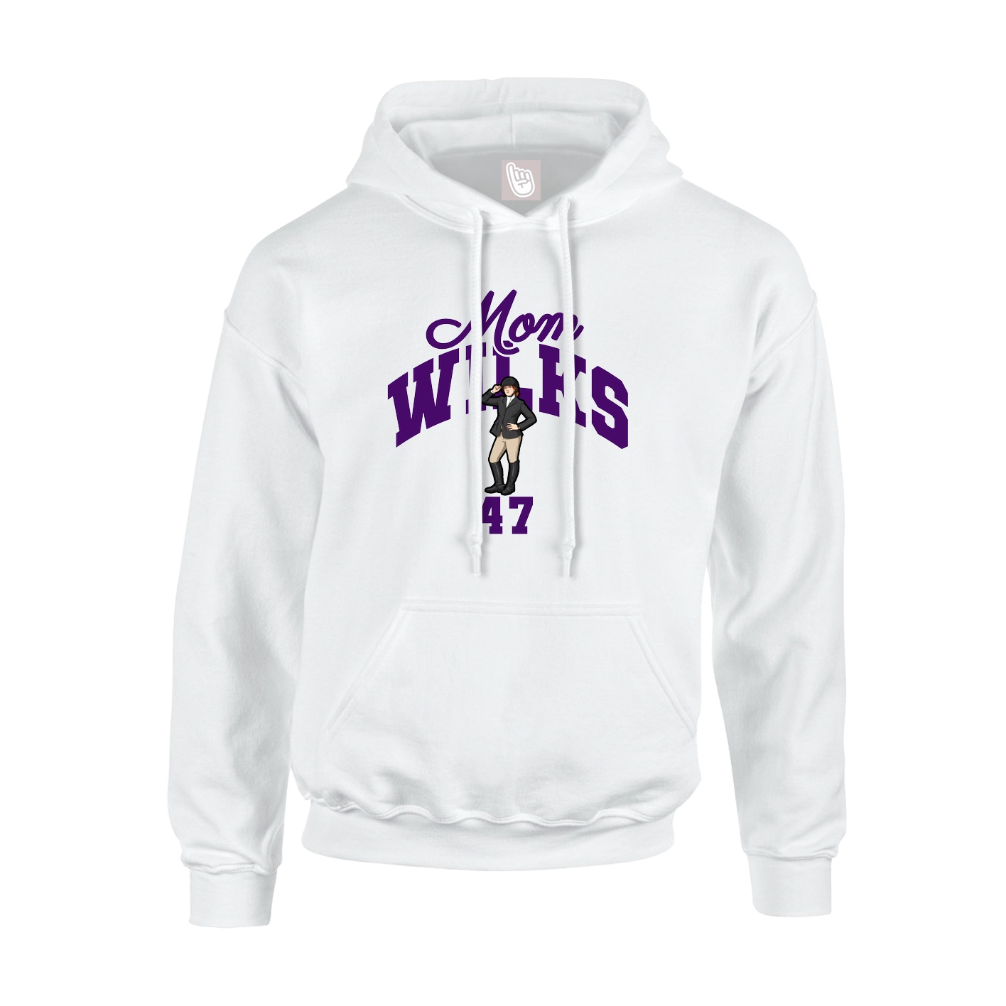 Hoodie — Mothers Day Arch in White