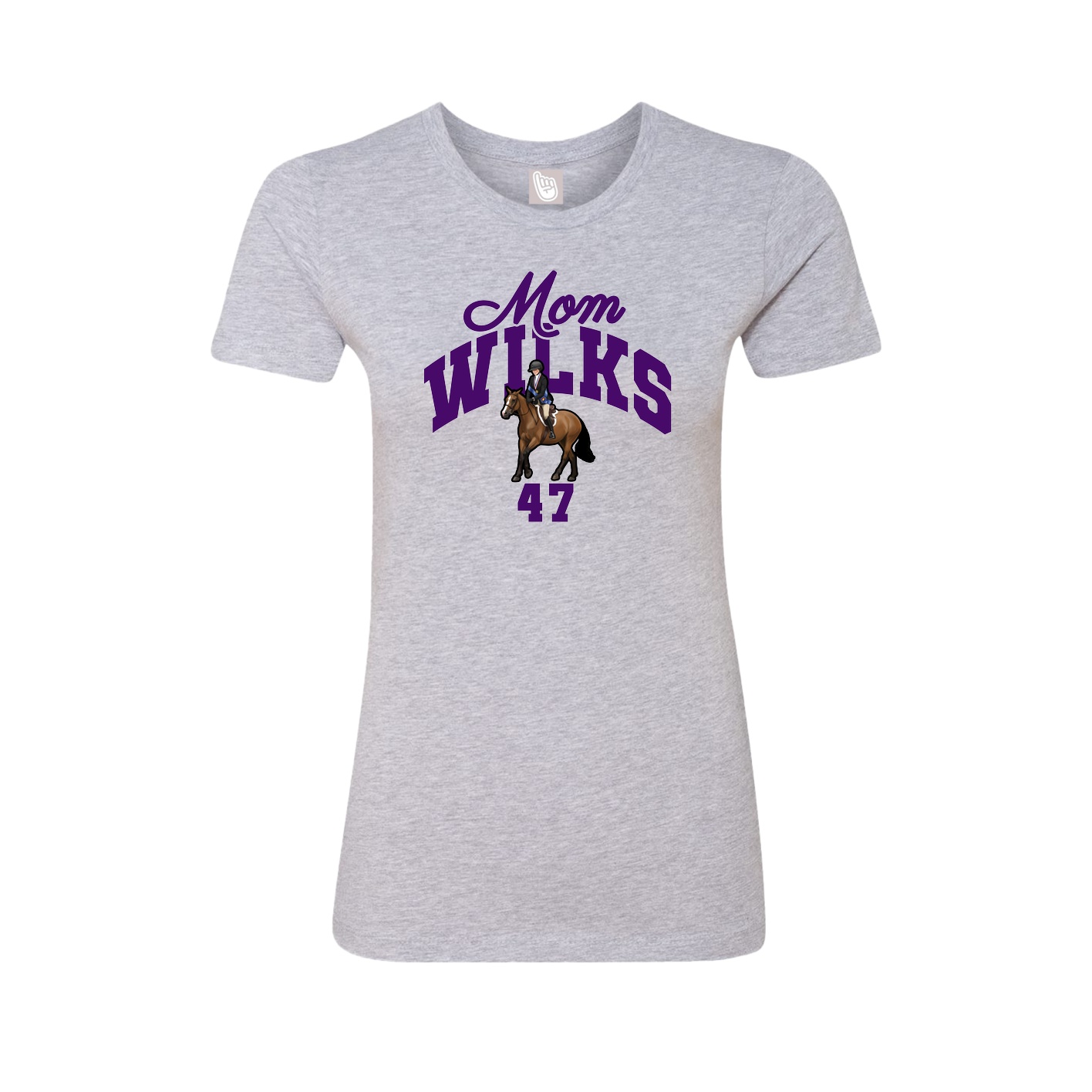 Womens Tee — Mothers Day Arch in Grey