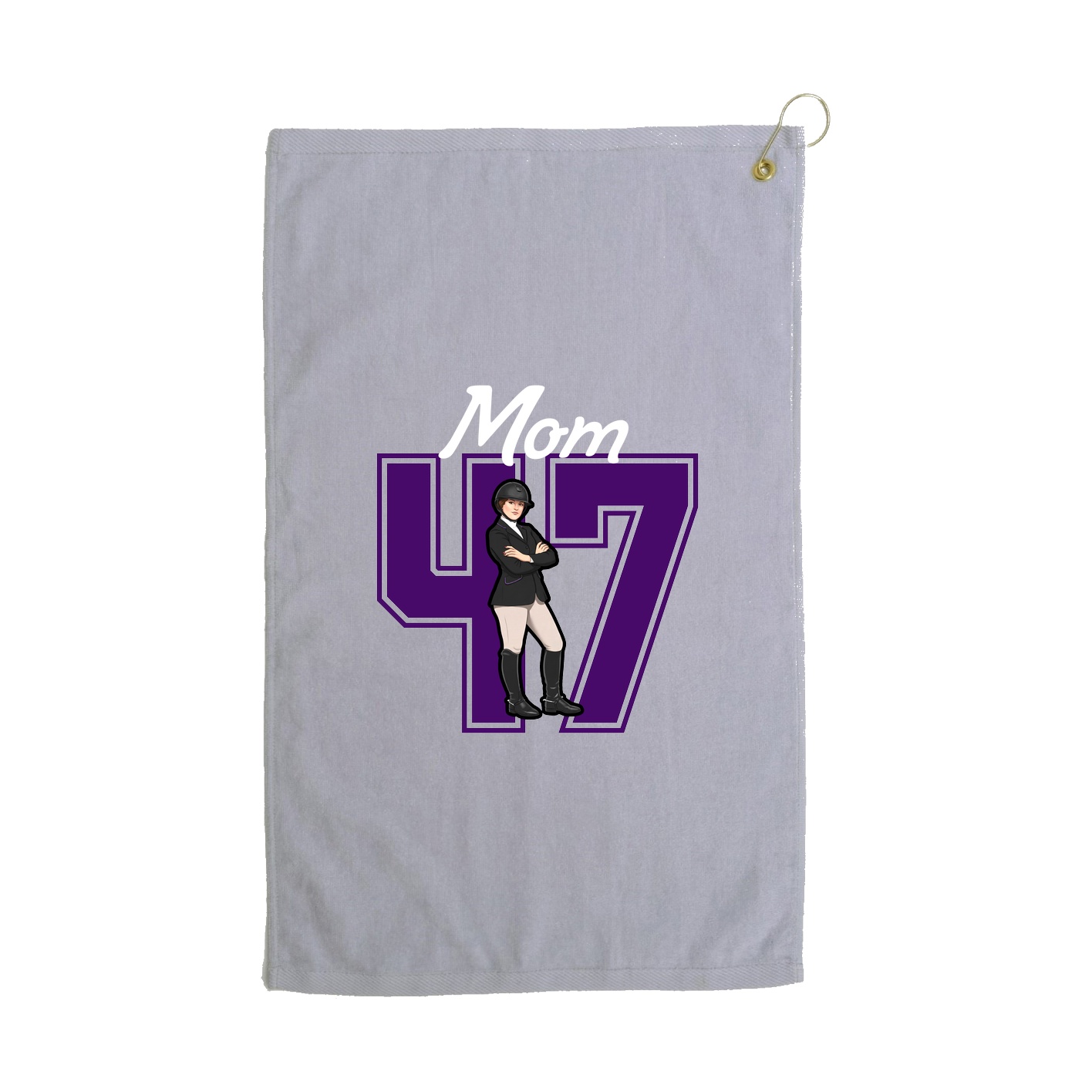 Golf Towel — Mothers Day Shirsey in Grey
