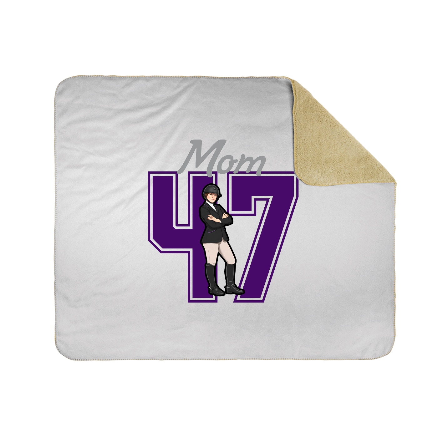 Throw Blanket — Mothers Day Shirsey in White