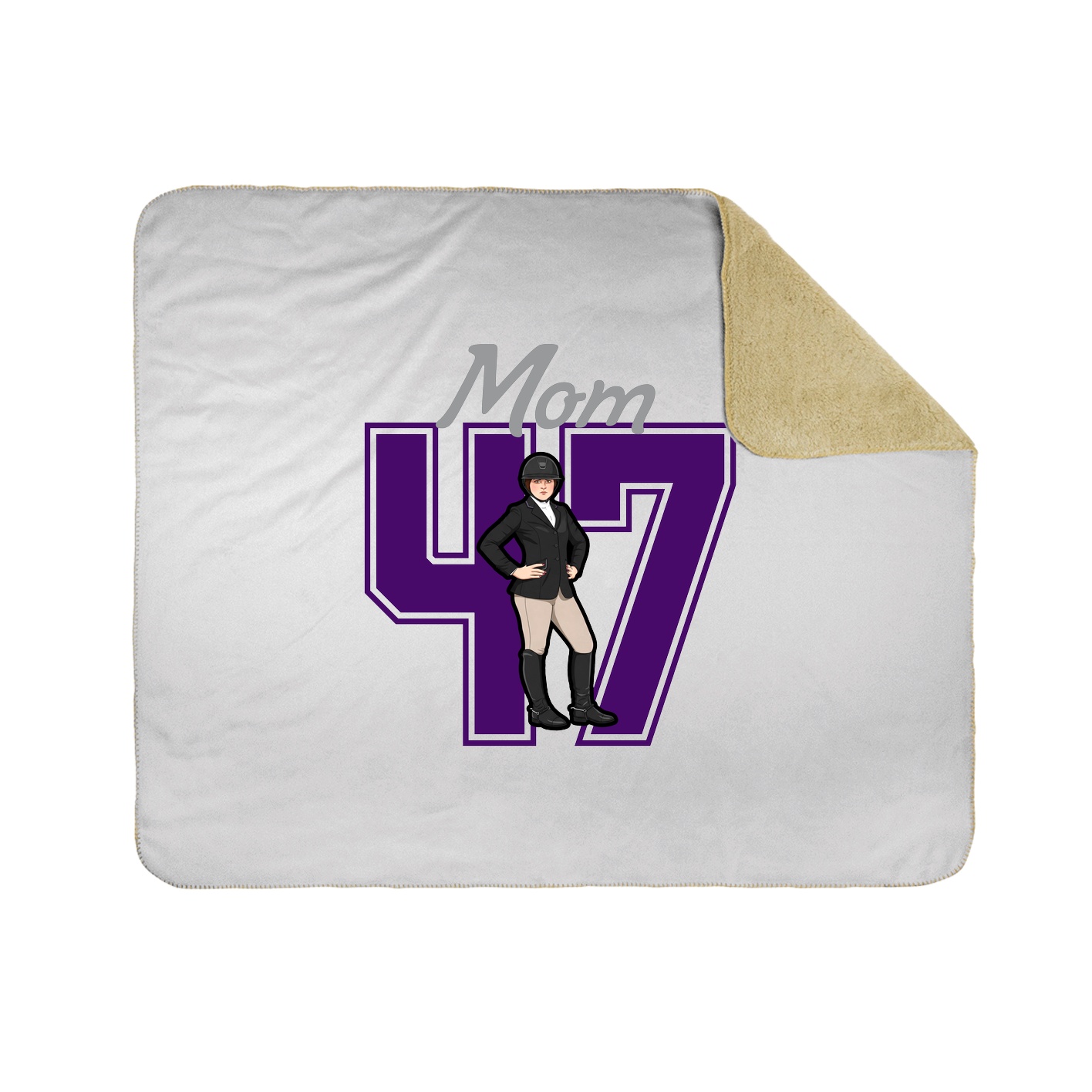 Throw Blanket — Mothers Day Shirsey in White