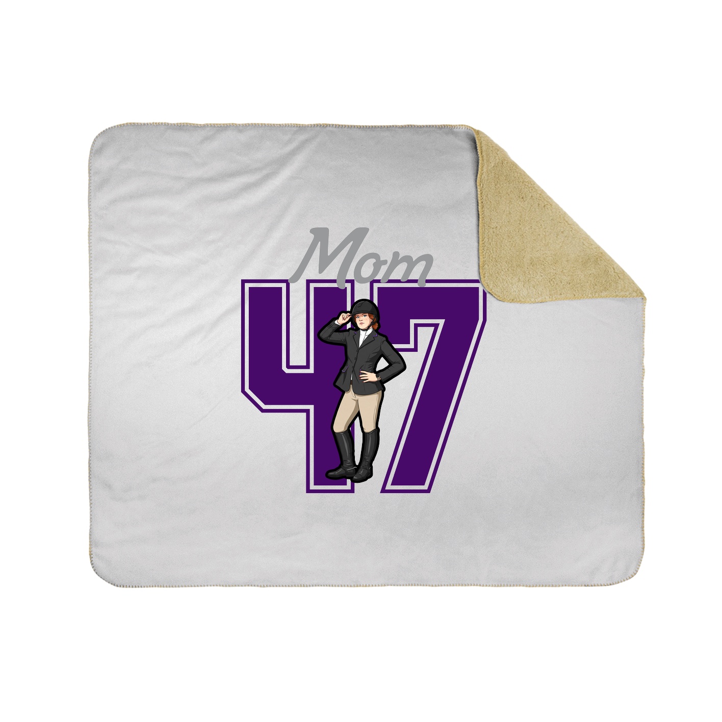 Throw Blanket — Mothers Day Shirsey in White