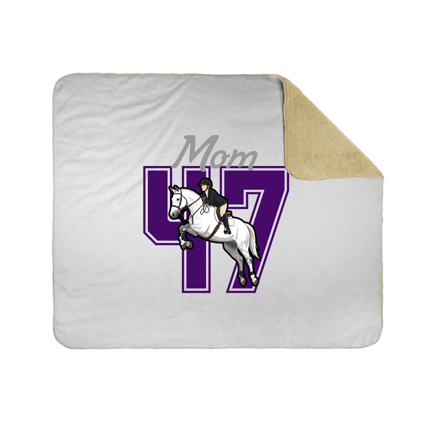 Throw Blanket — Mothers Day Shirsey in White