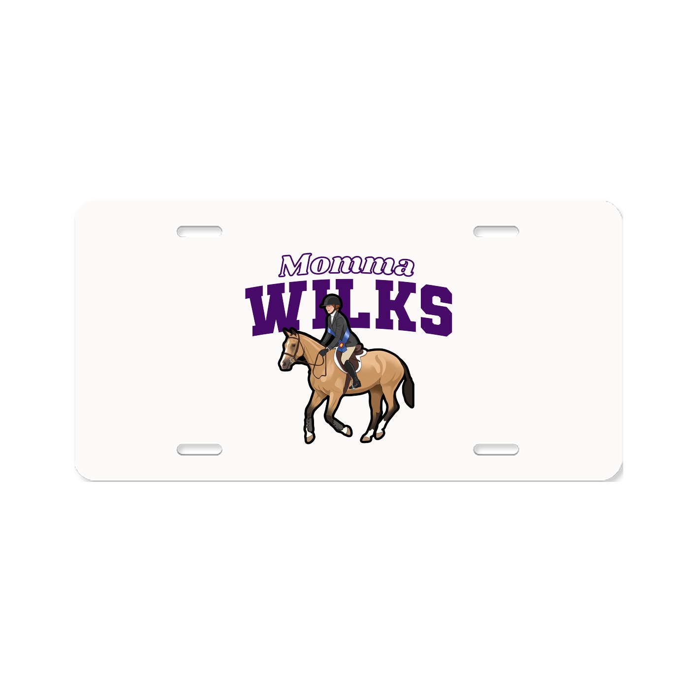 License Plate — Mothers Day Block in Classic