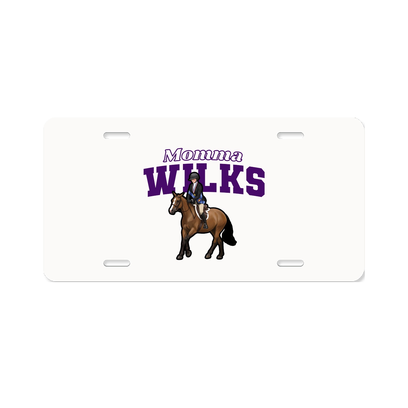 License Plate — Mothers Day Block in Classic