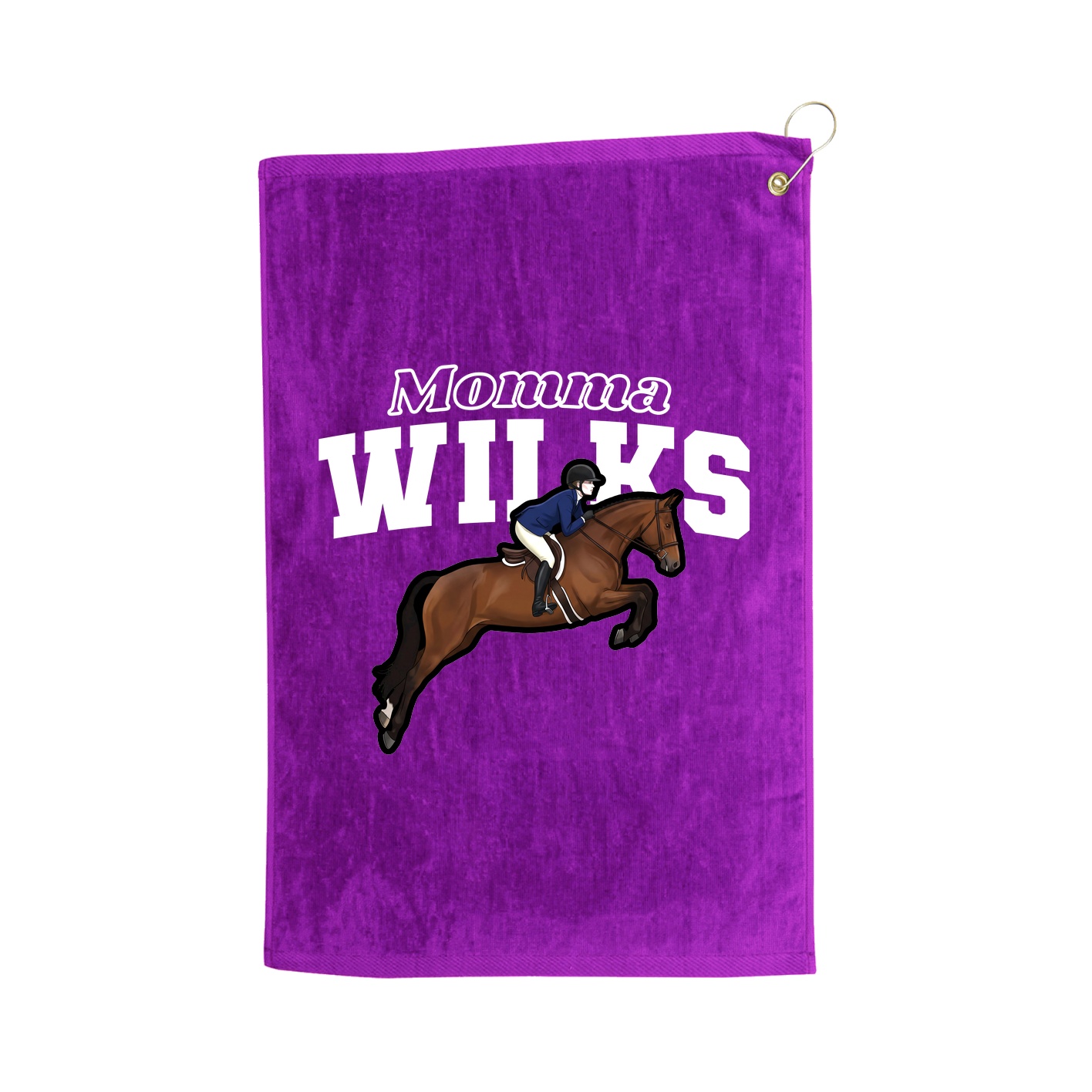 Golf Towel — Mothers Day Block in Purple
