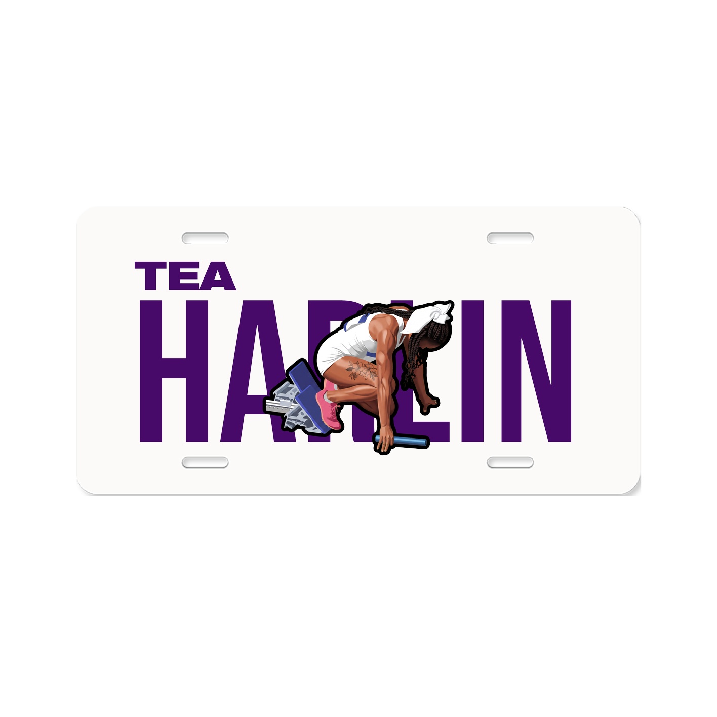 License Plate — Player Name in Classic