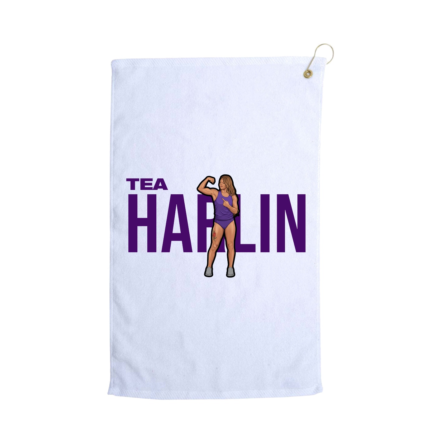 Golf Towel — Player Name in White