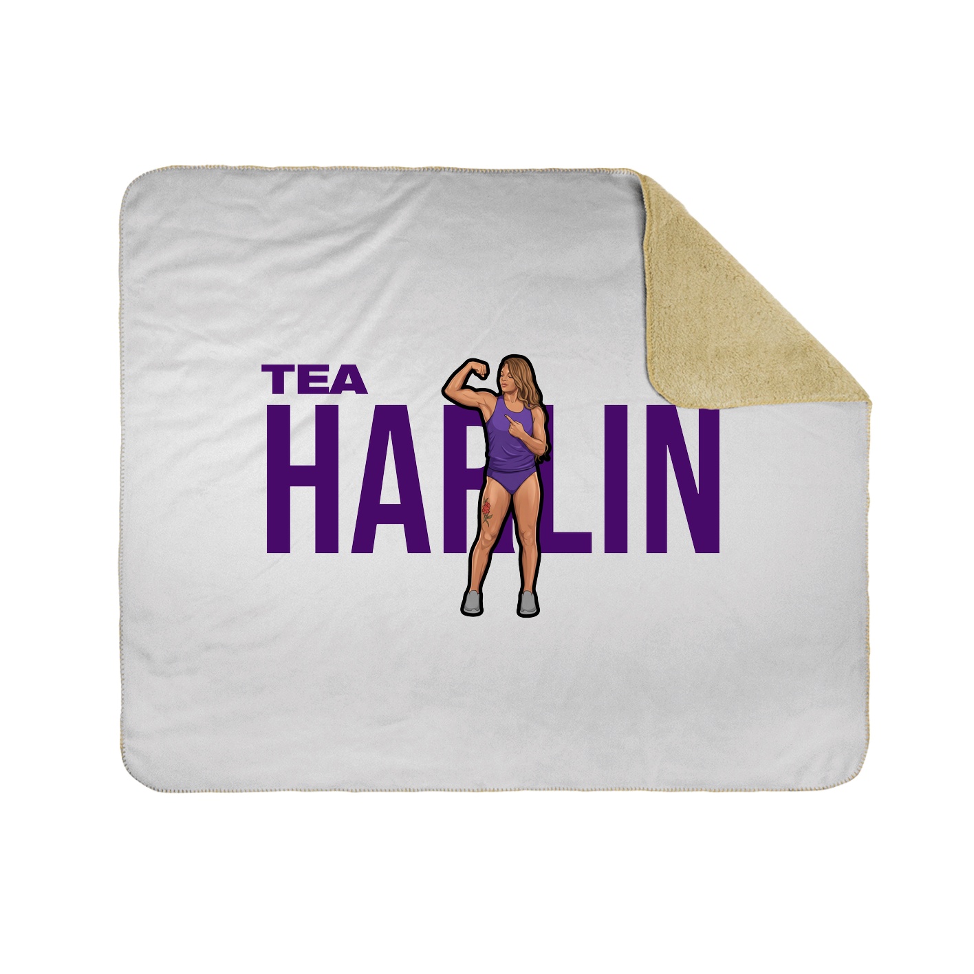 Throw Blanket — Player Name in White