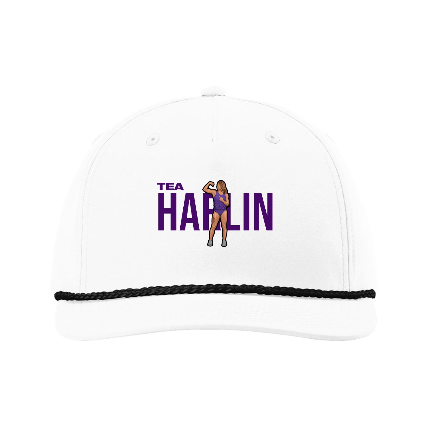 Five-Panel Classic Rope Cap — Player Name in White