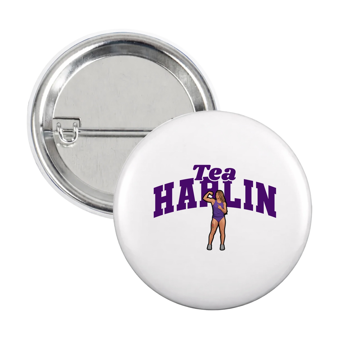 Game Day Button — Signature Arch in White