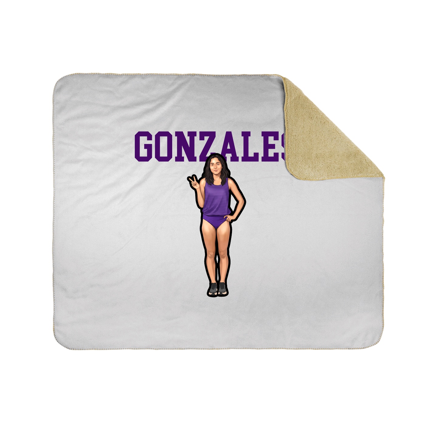Throw Blanket — Shirsey in White