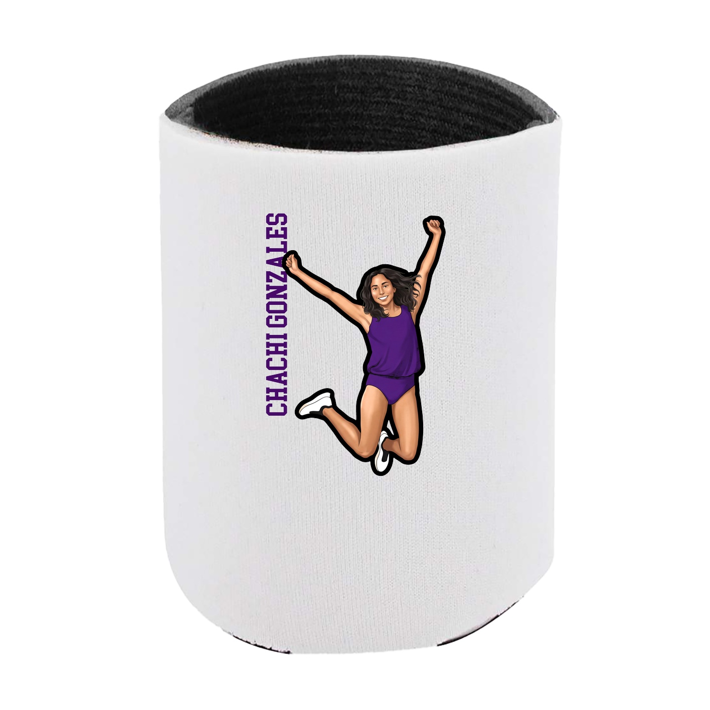Can Holder — Name Vertical in White