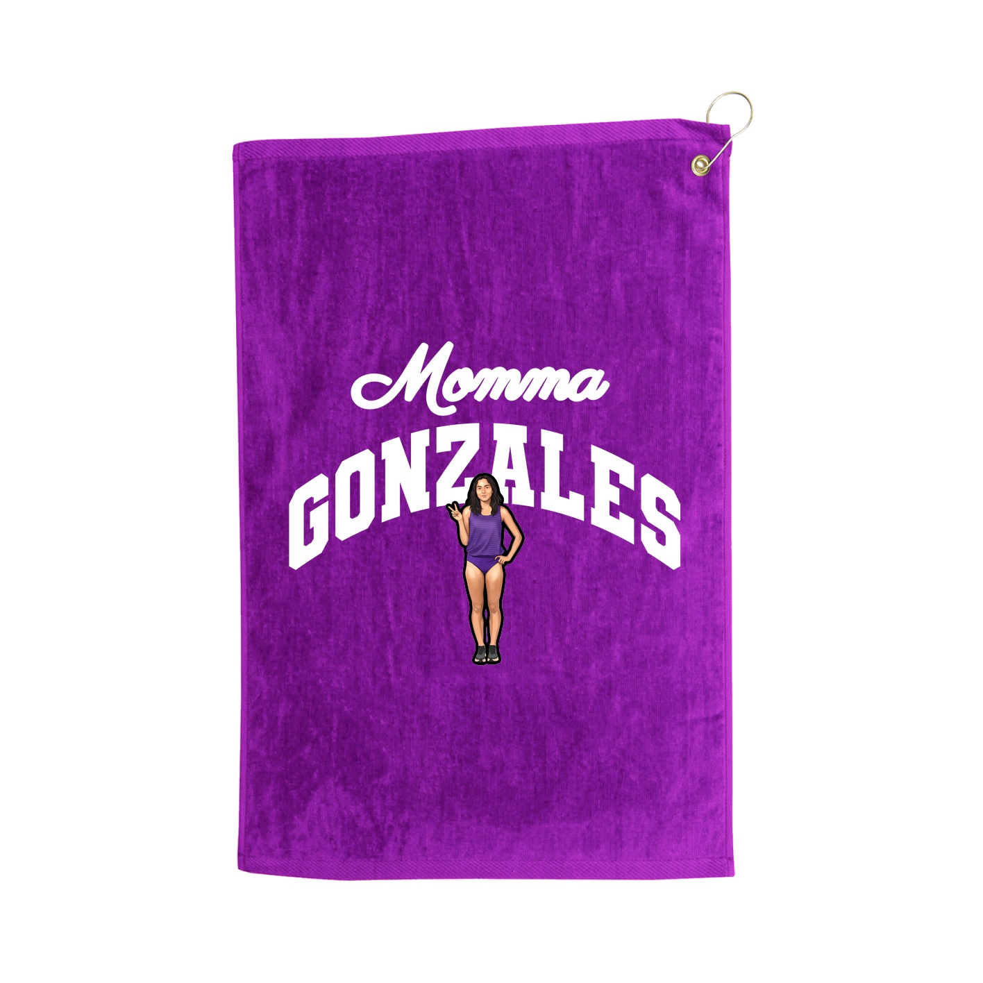 Golf Towel — Mothers Day Arch in Purple