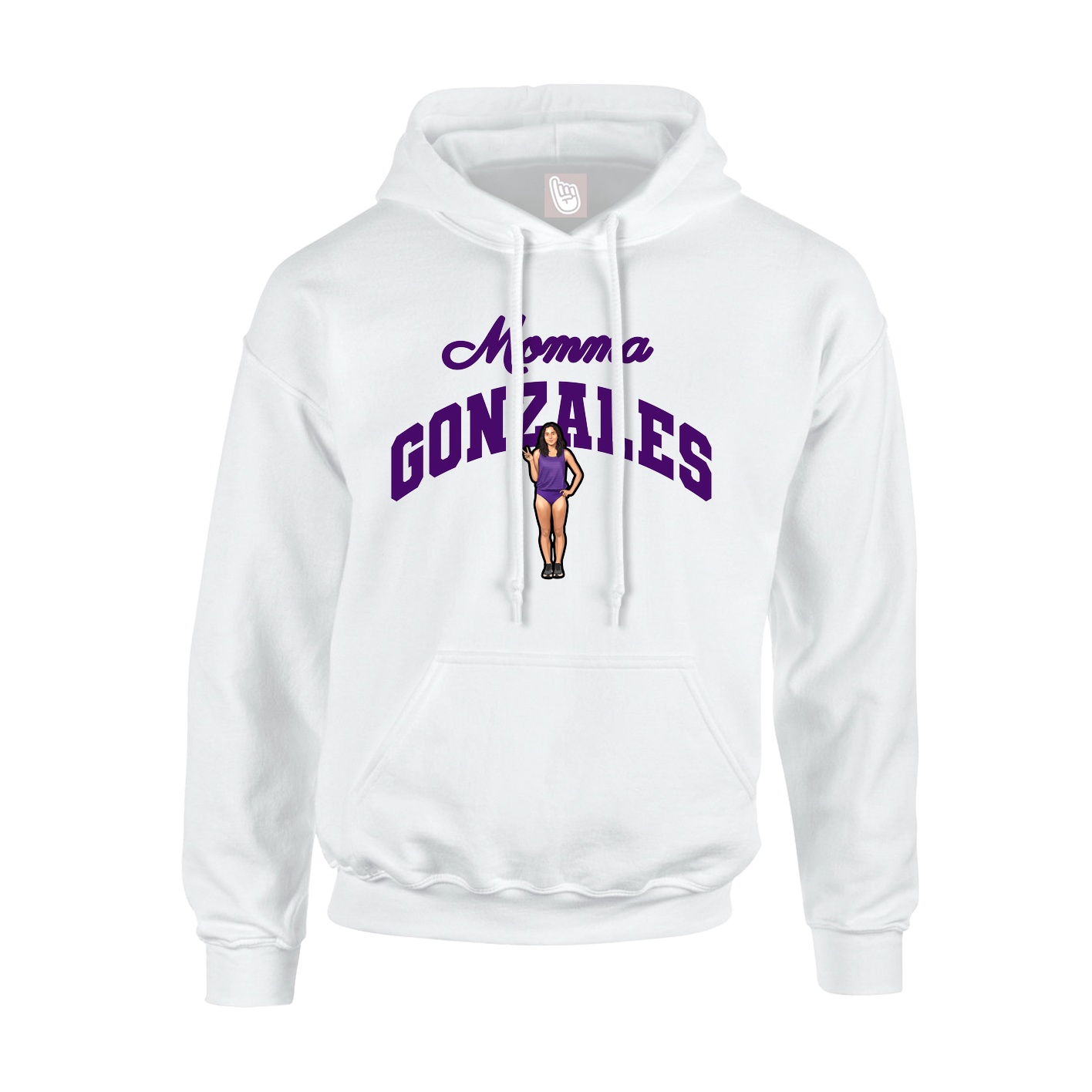 Hoodie — Mothers Day Arch in White