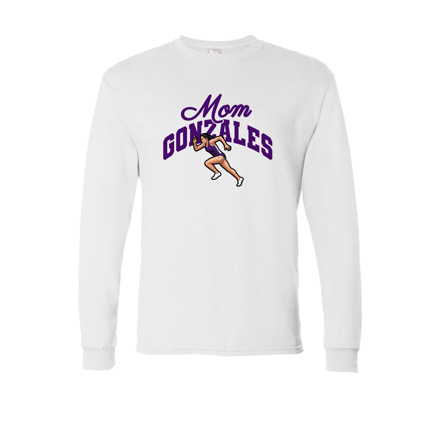 Long Sleeve Tee — Mothers Day Arch in White