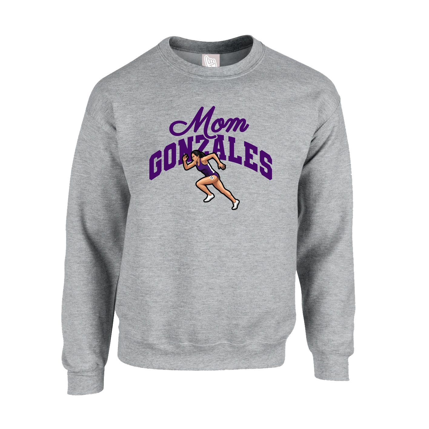 Fleece Crew — Mothers Day Arch in Grey