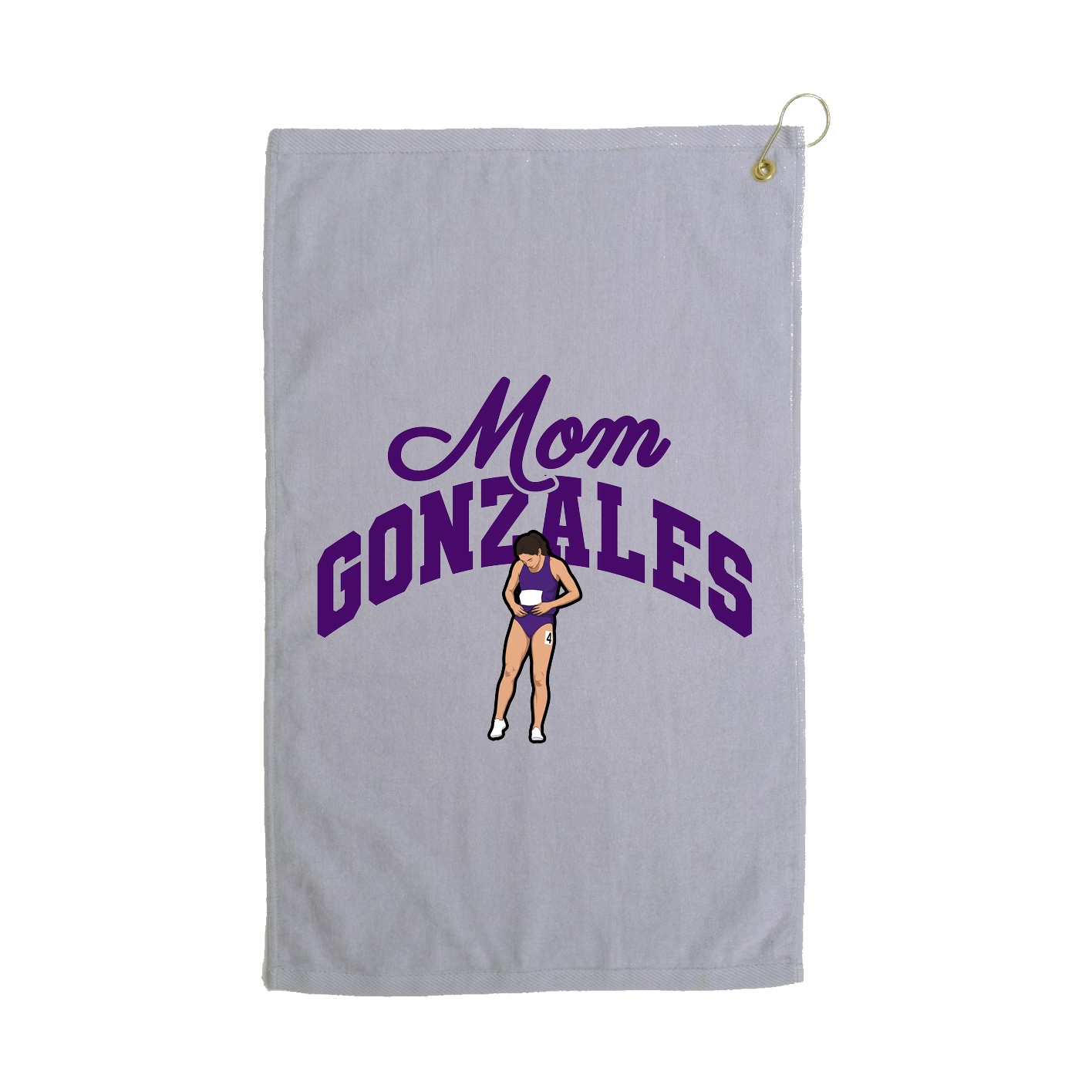 Golf Towel — Mothers Day Arch in Grey