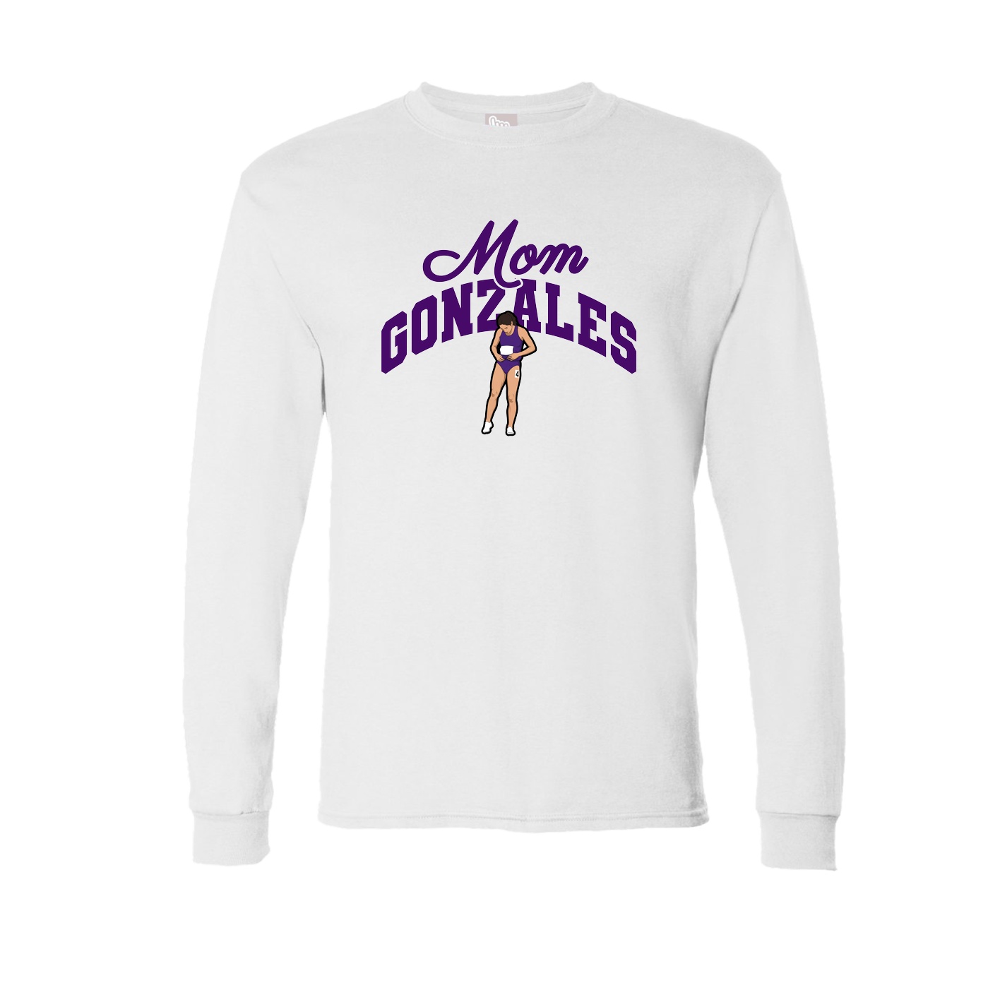 Long Sleeve Tee — Mothers Day Arch in White