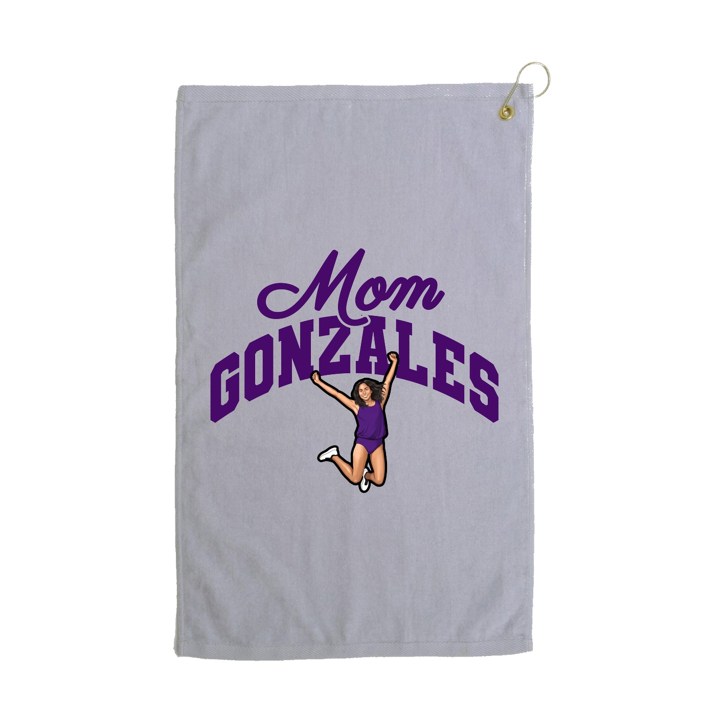 Golf Towel — Mothers Day Arch in Grey