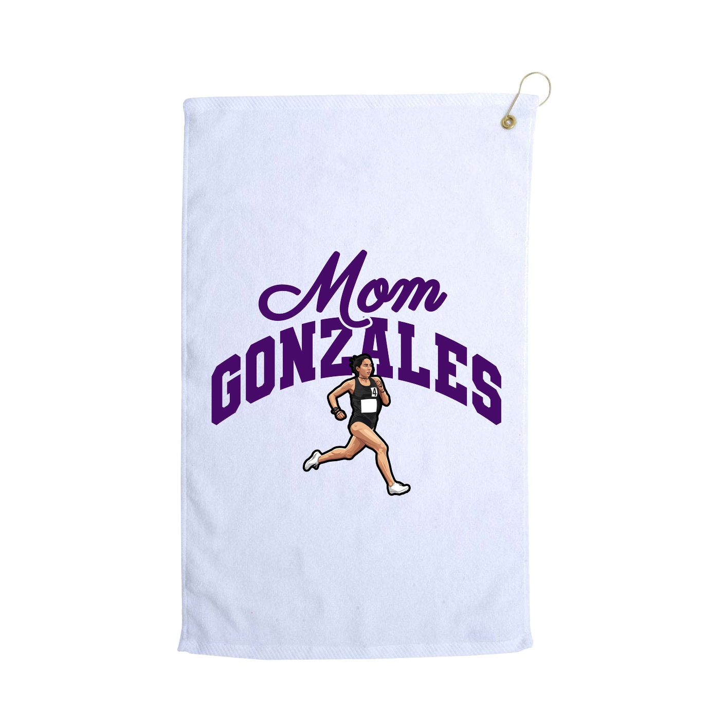 Golf Towel — Mothers Day Arch in White