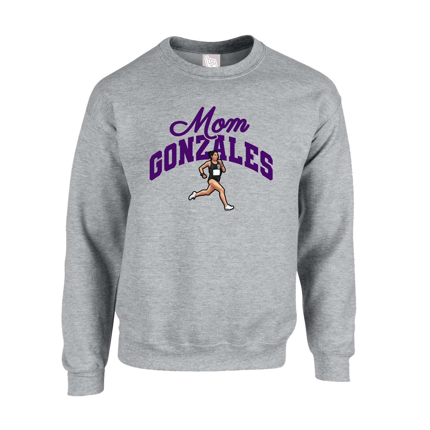 Fleece Crew — Mothers Day Arch in Grey