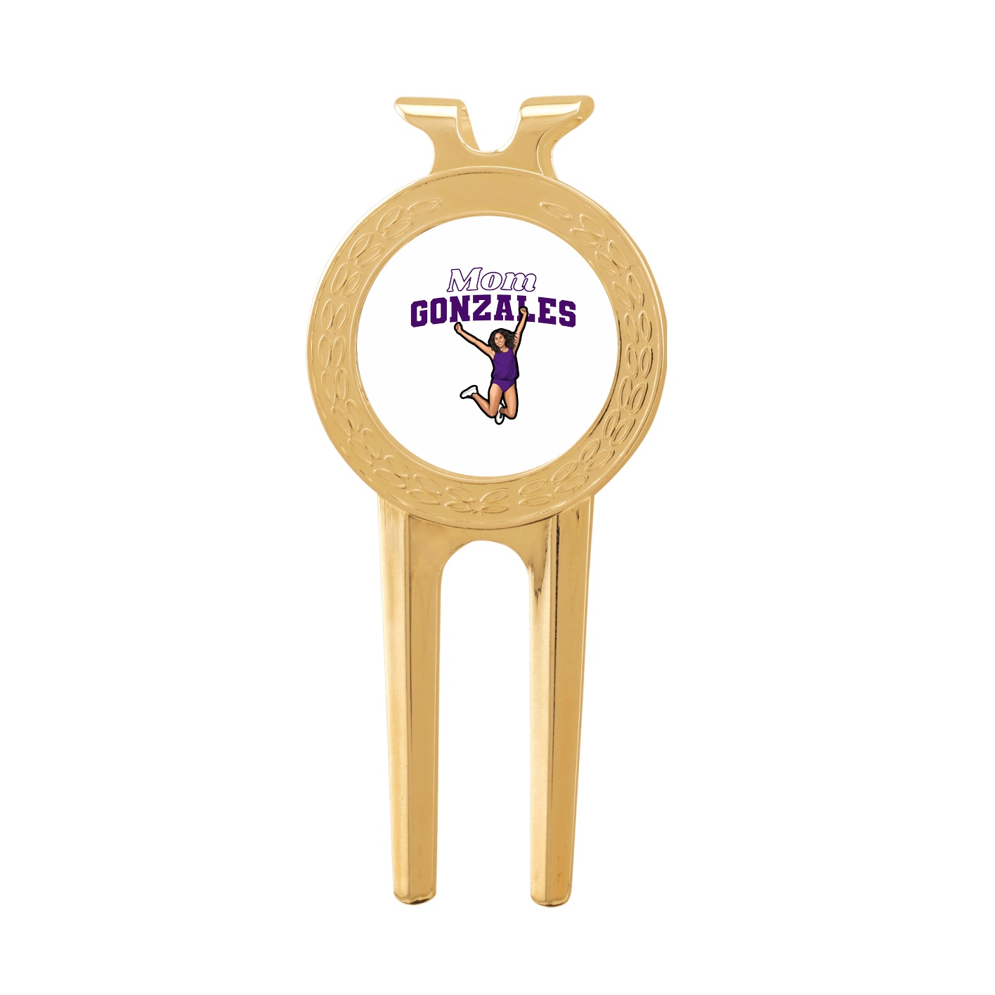Divot Tool with Ball Marker — Mothers Day Block in Classic