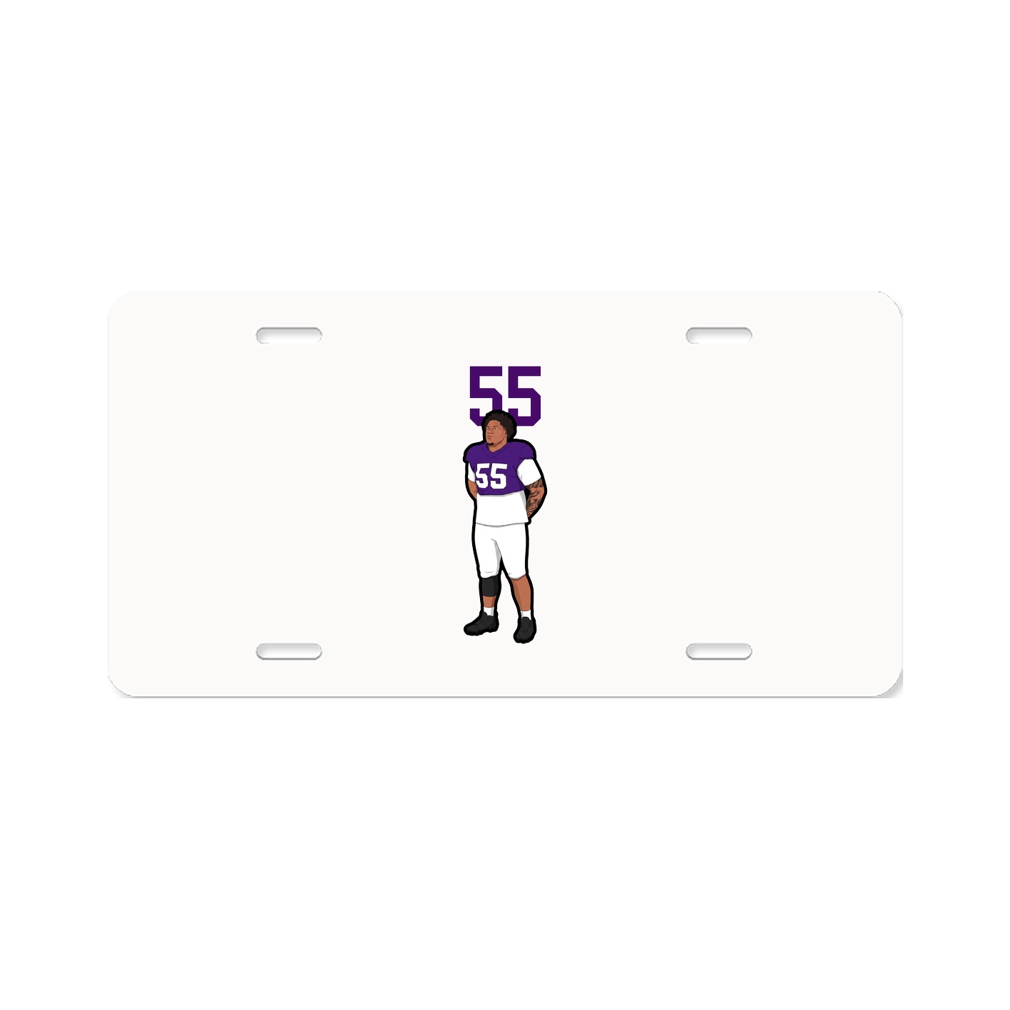 License Plate — Number Top in Classic