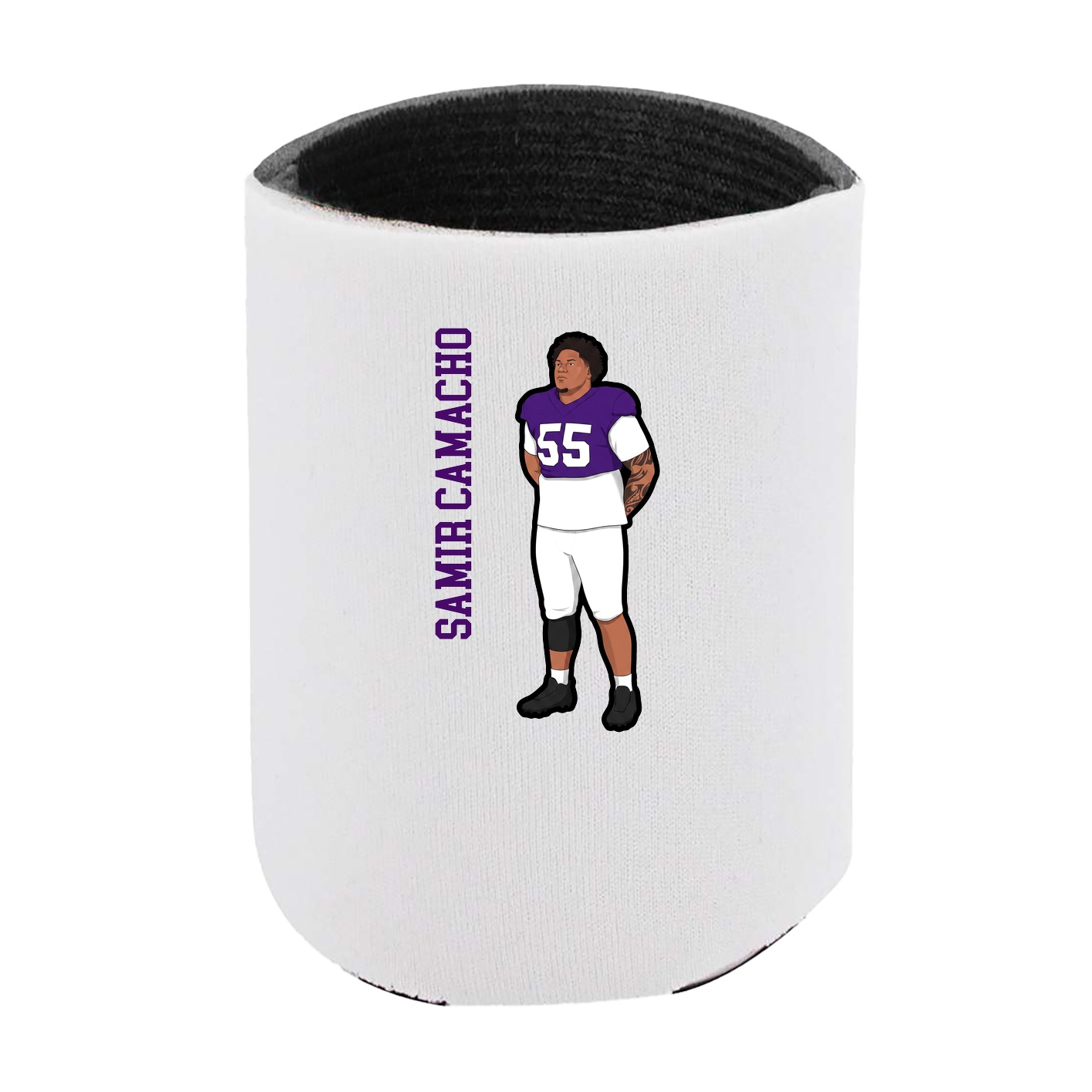 Can Holder — Name Vertical in White