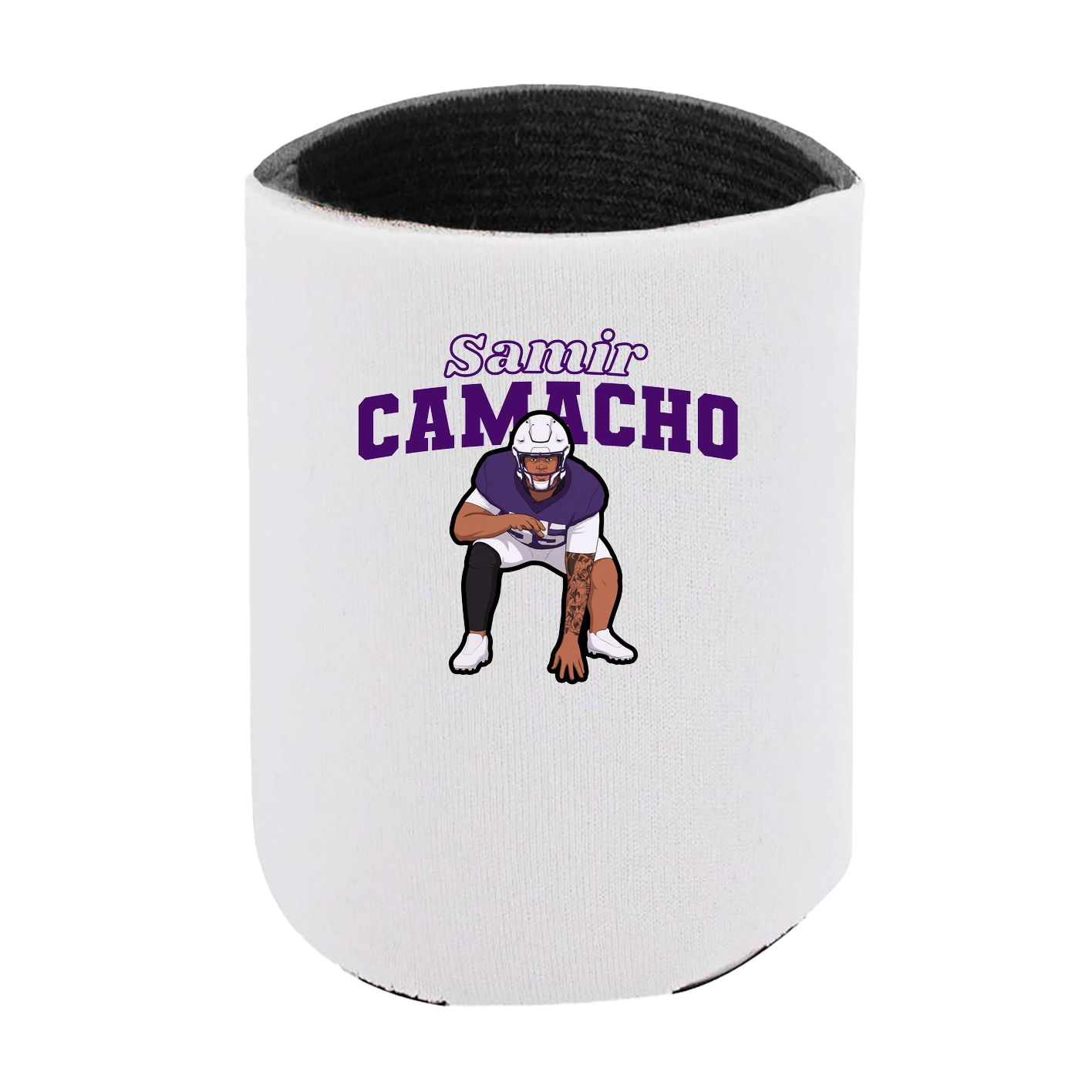 Can Holder — Name Arch in White
