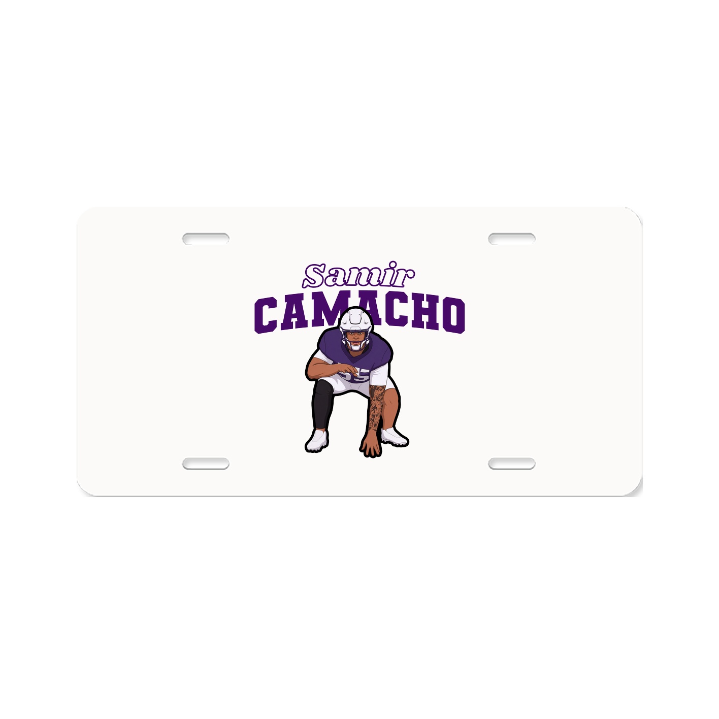License Plate — Name Arch in Classic