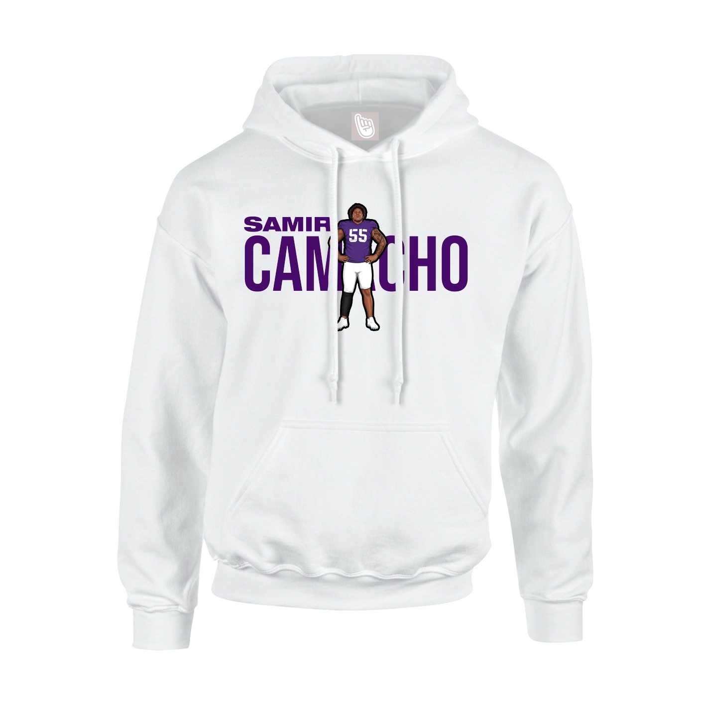 Hoodie — Player Name in White