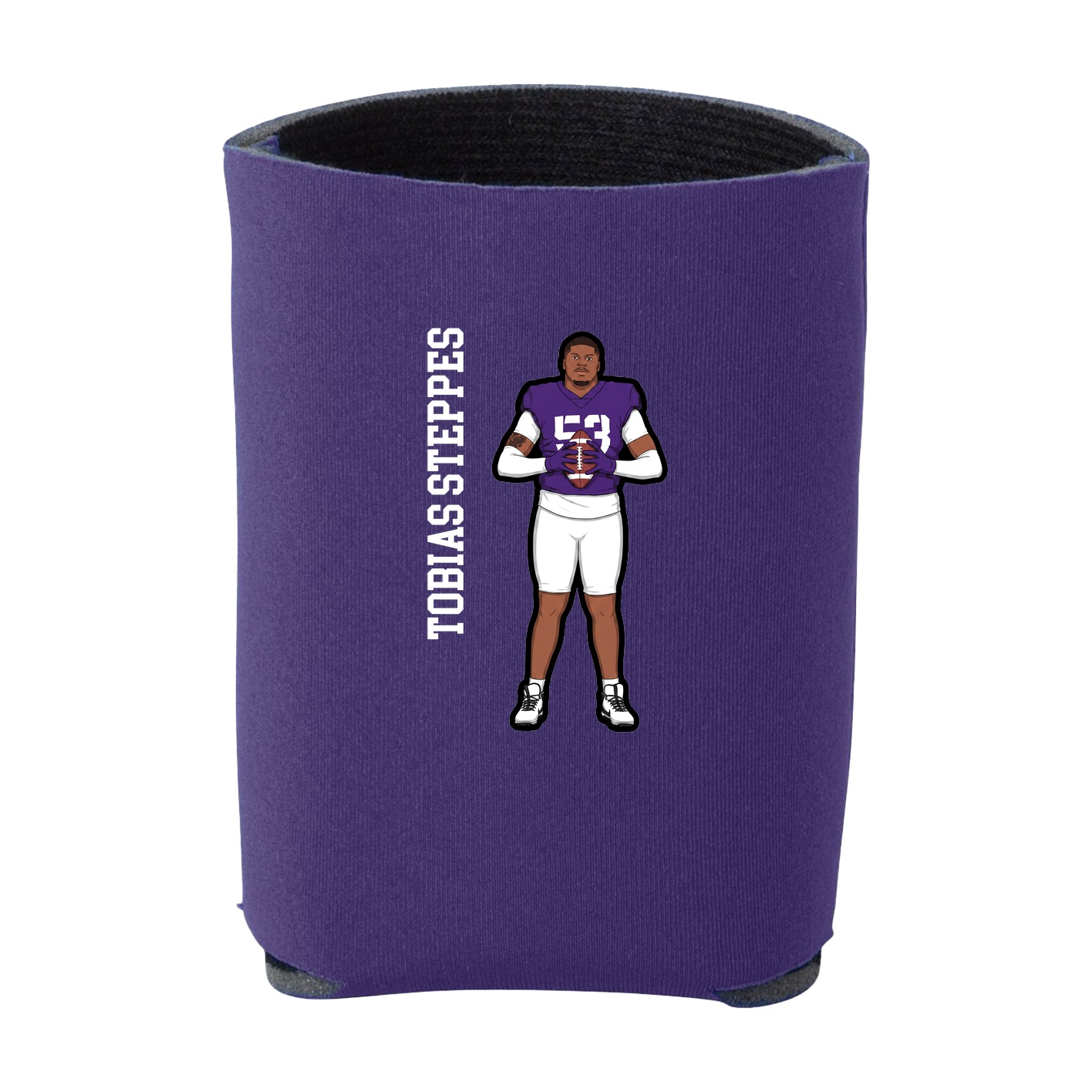 Can Holder — Name Vertical in Purple