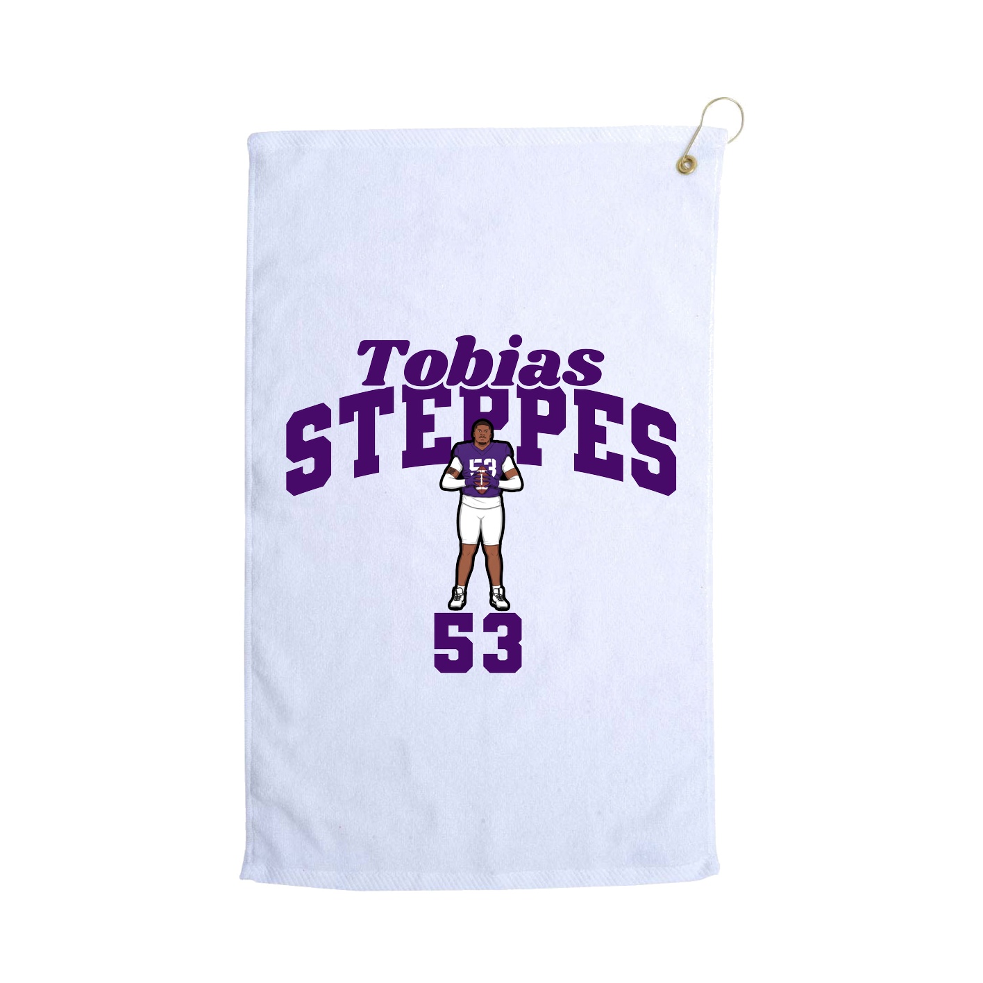 Golf Towel — Signature Arch in White