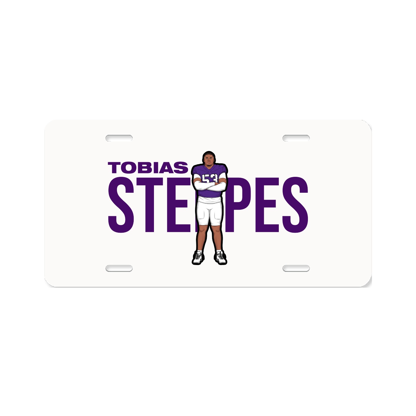 License Plate — Player Name in Classic