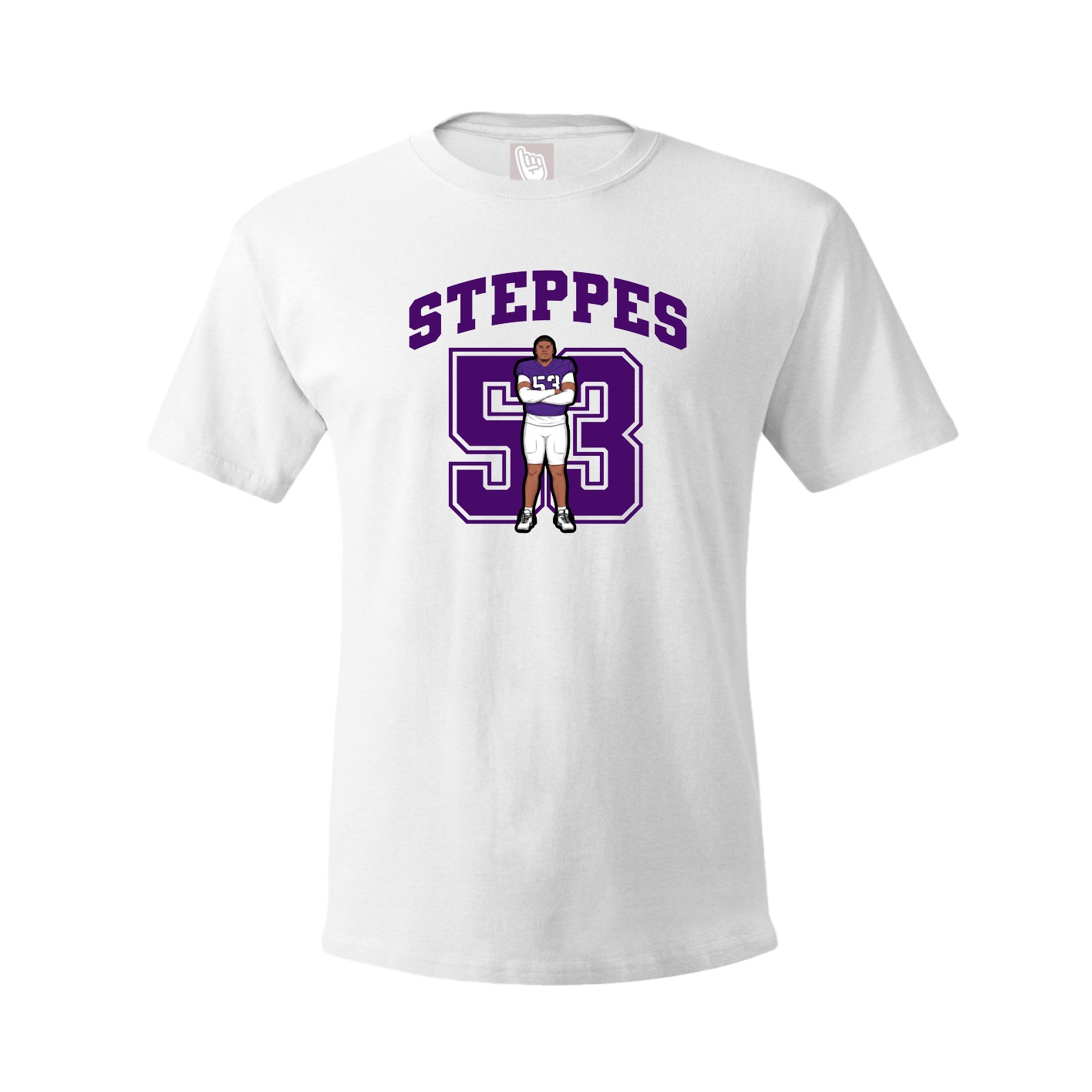 Youth Tee — Number in White
