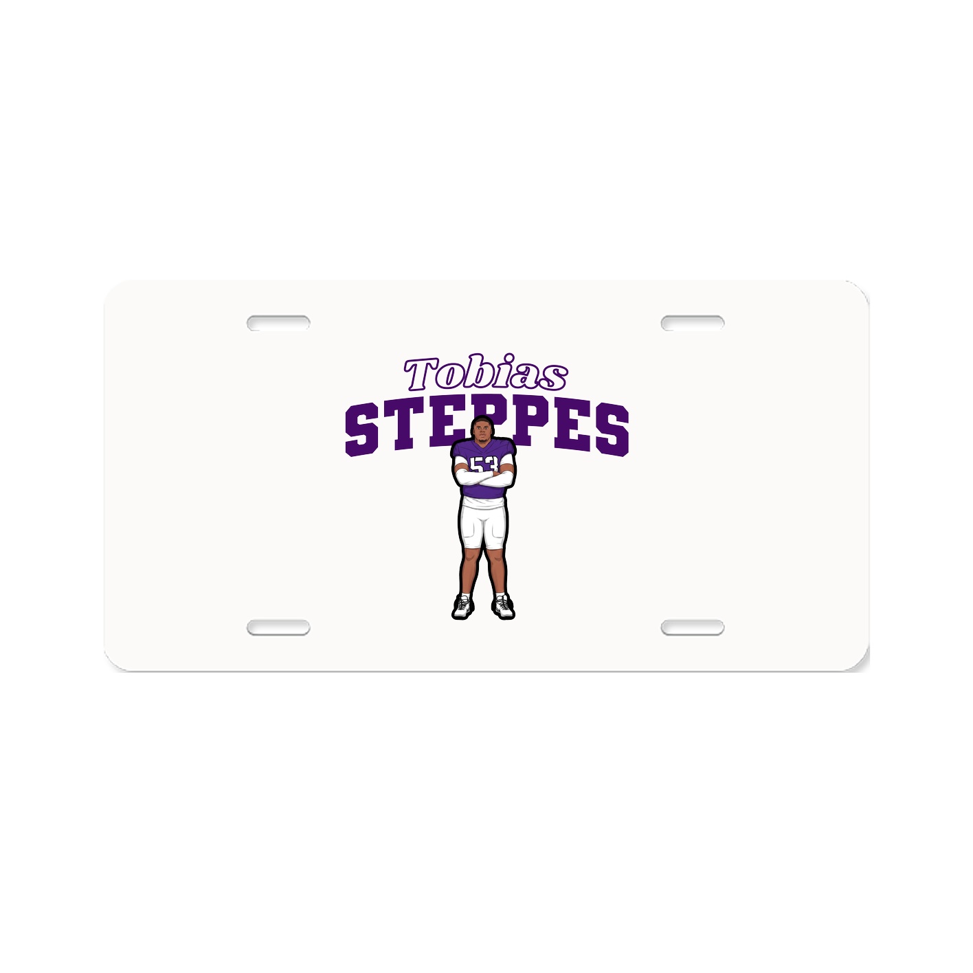 License Plate — Name Arch in Classic