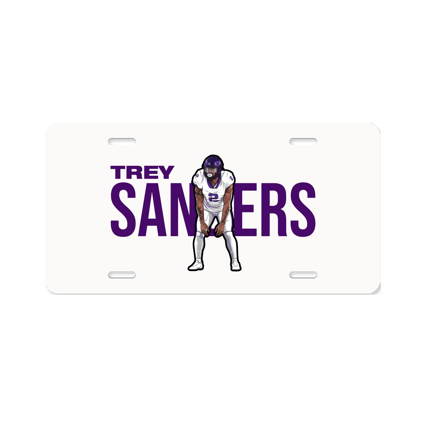 License Plate — Player Name in Classic