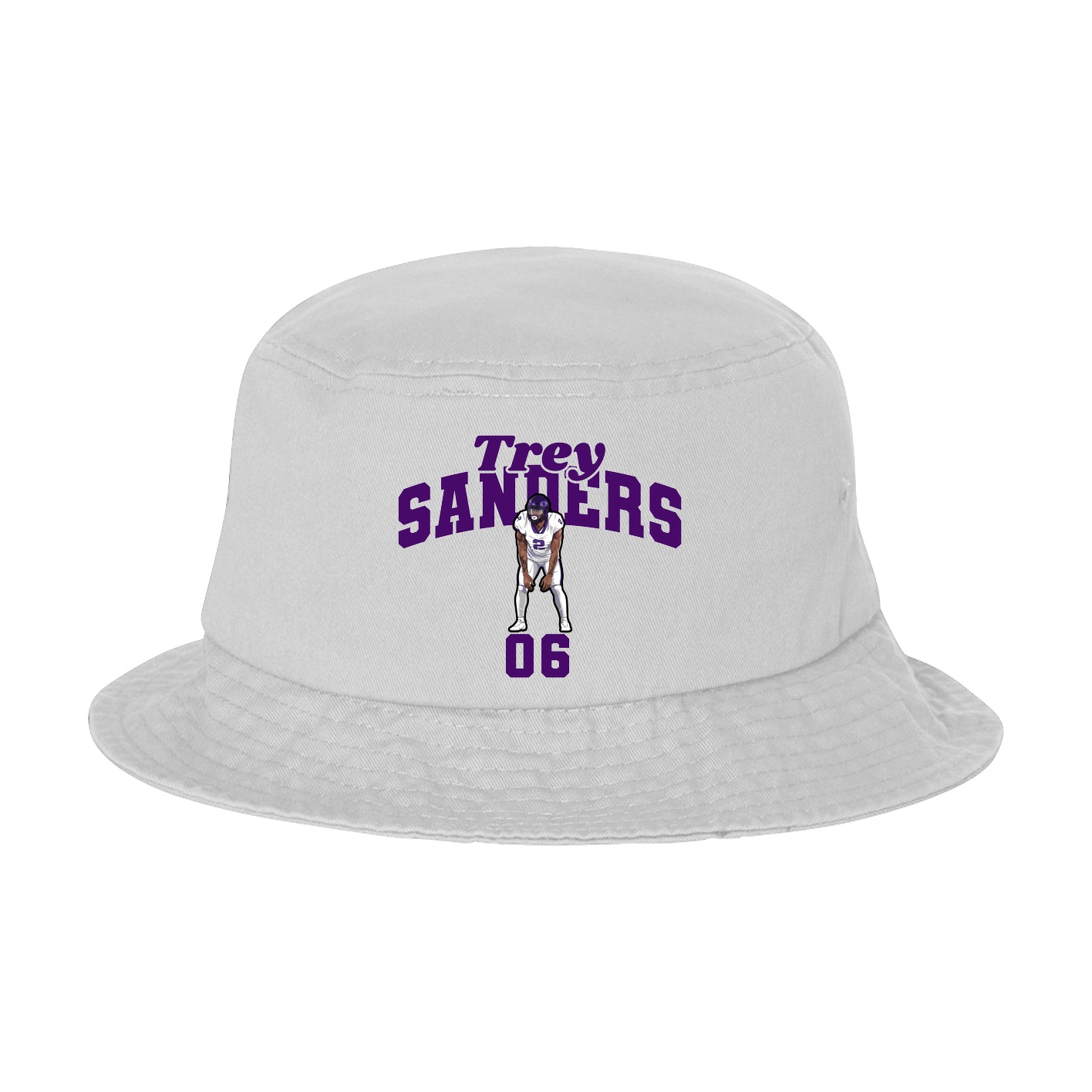 Bucket Cap — Signature Arch in White