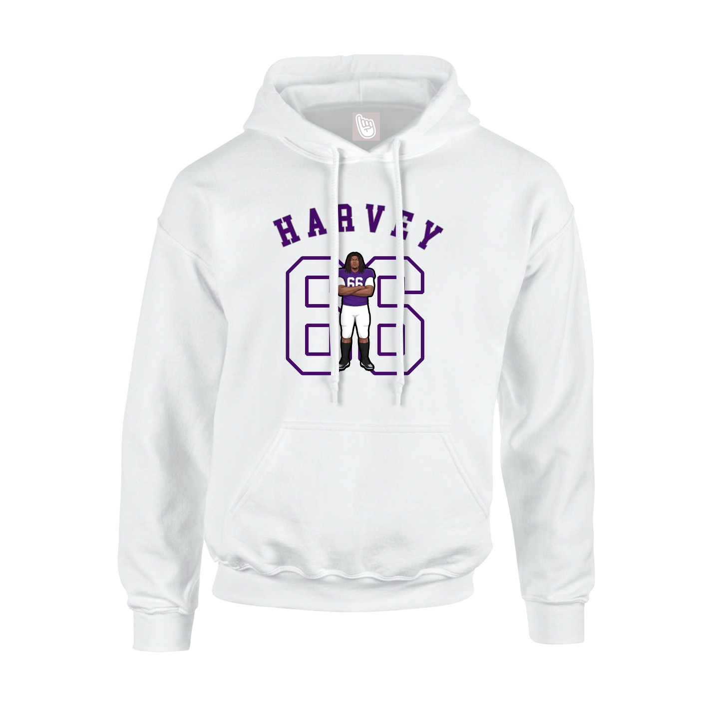 Hoodie — Shirsey Arch in White